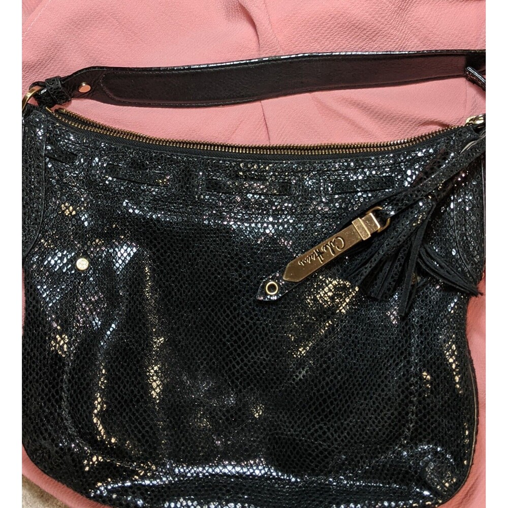 Cole Haan B27573 ✨MARABELLE PRINT Medium Sized HOBO Black✨  EUC